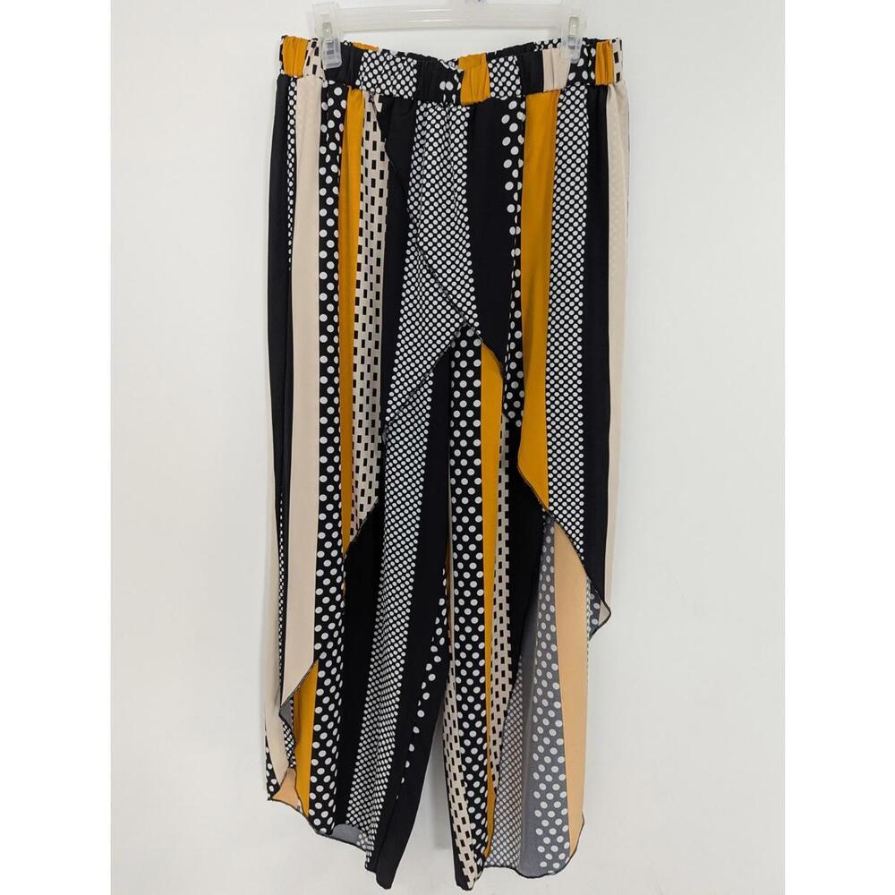 Shein Women's Palazzo Pants Size 1X Leg Slit Resortwear Festival Summer